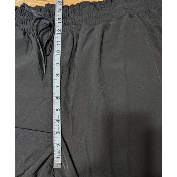 MTA Sport Crop Pants Womens Plus SZ 3X Black Drawstring Elastic Waist Wide Leg - Picture 4 of 15